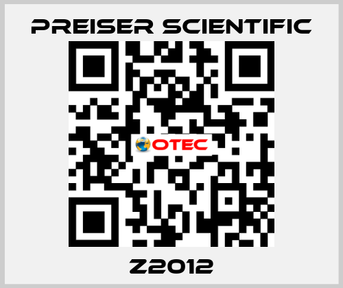 Z2012 Preiser Scientific