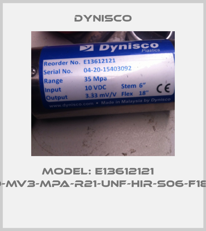 Model: E13612121    (ECHO-MV3-MPA-R21-UNF-HIR-S06-F18-NTR) -big