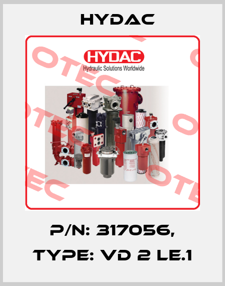 P/N: 317056, Type: VD 2 LE.1 Hydac