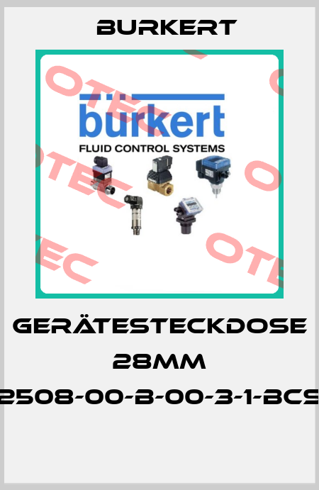 Gerätesteckdose 28mm (2508-00-B-00-3-1-BCS)  Burkert