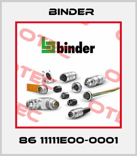 86 11111E00-0001 Binder