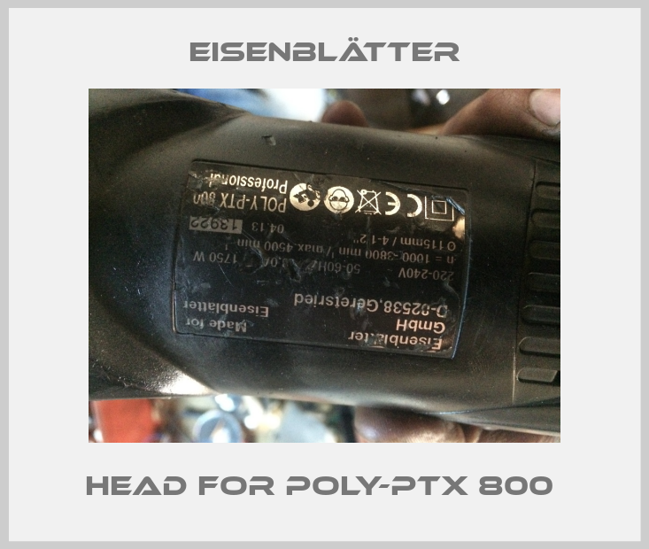 Head for POLY-PTX 800 -big