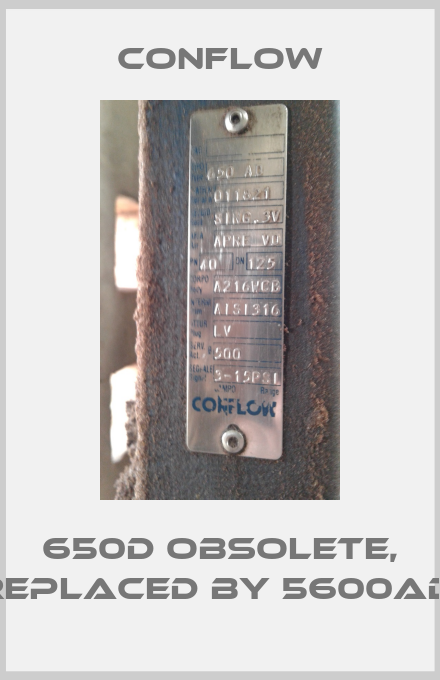 650D obsolete, replaced by 5600AD -big