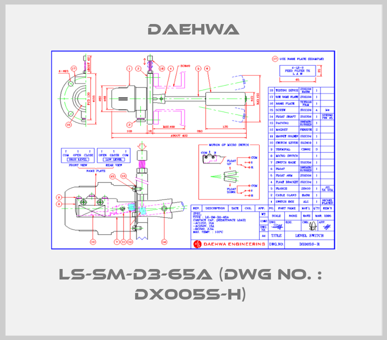 LS-SM-D3-65A (Dwg No. :  DX005S-H) -big