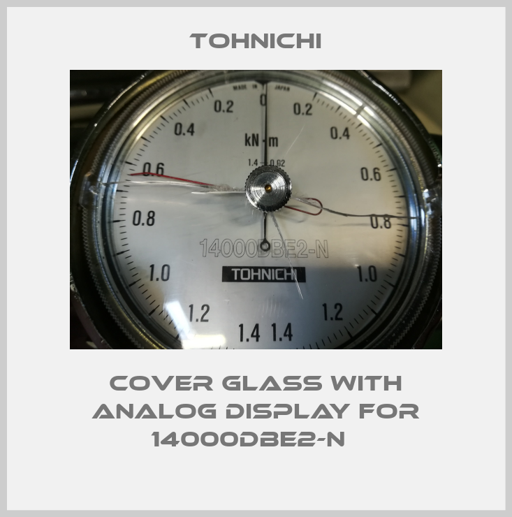 Cover glass with analog display for 14000DBE2-N  -big