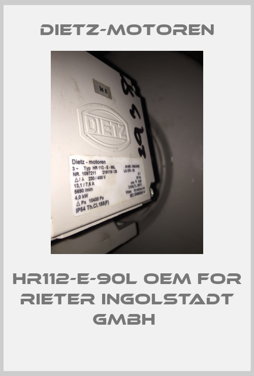HR112-E-90L OEM for Rieter Ingolstadt GmbH -big