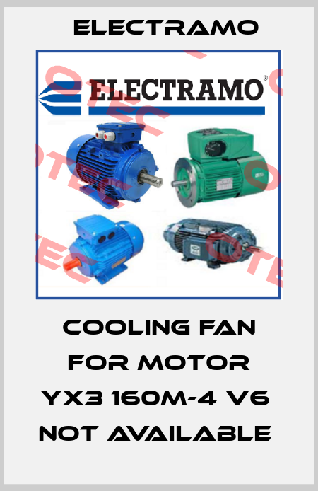 cooling fan for motor YX3 160M-4 V6  not available  Electramo