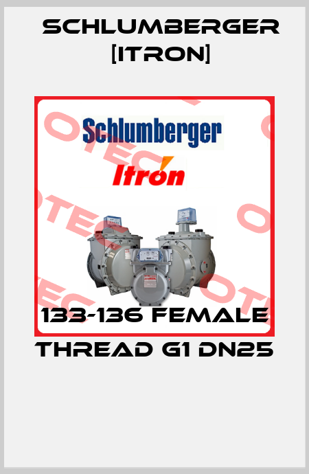 133-136 Female Thread G1 DN25  Schlumberger [Itron]