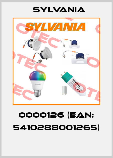 0000126 (EAN: 5410288001265)  Sylvania