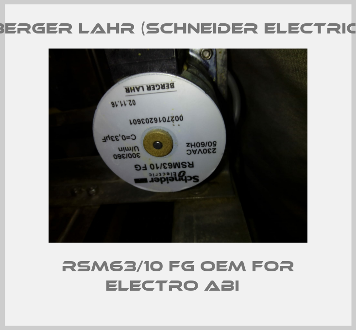 RSM63/10 FG OEM for Electro ABI  -big