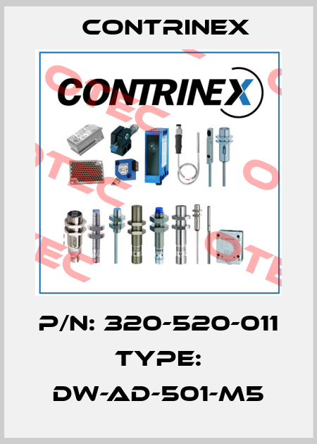 P/N: 320-520-011 Type: DW-AD-501-M5 Contrinex