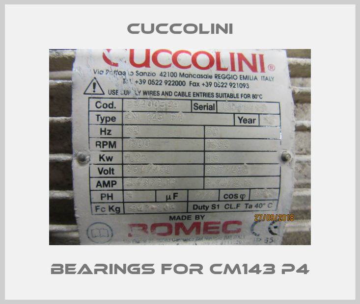 bearings for CM143 P4-big