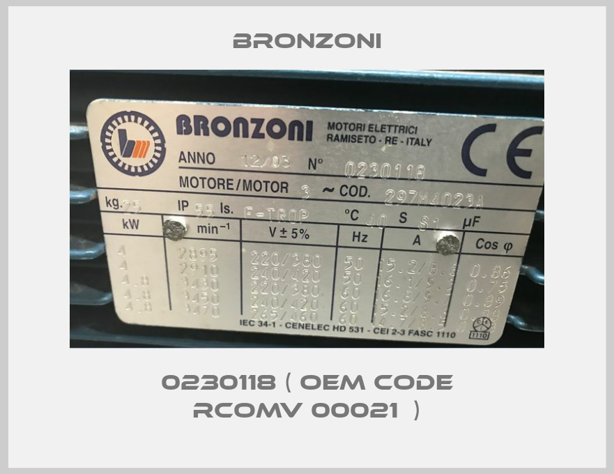 0230118 ( OEM code RCOMV 00021  )-big