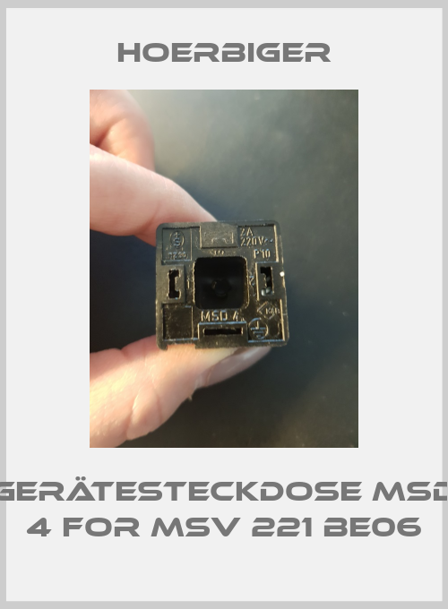 Gerätesteckdose MSD 4 for MSV 221 BE06-big