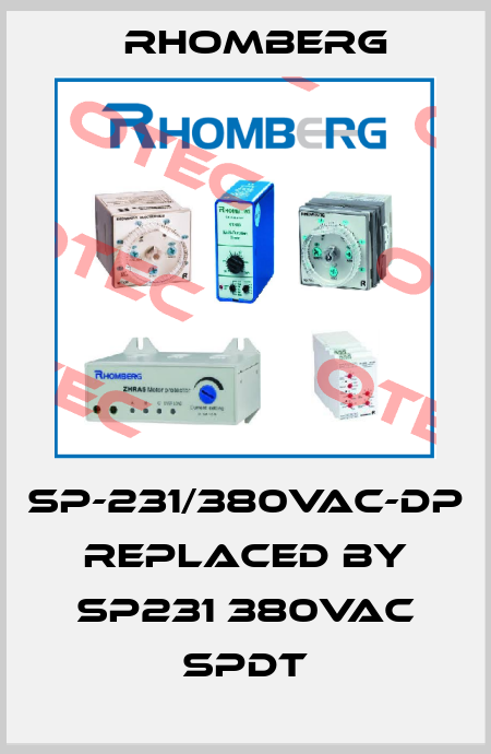 SP-231/380VAC-DP REPLACED BY SP231 380VAC SPDT Rhomberg