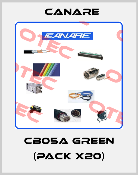 CB05A GREEN (pack x20) Canare