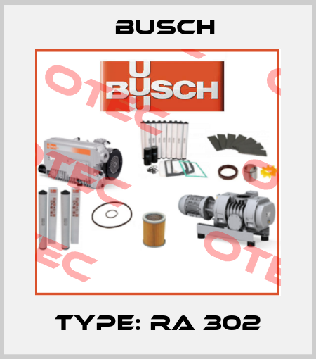Type: RA 302 Busch