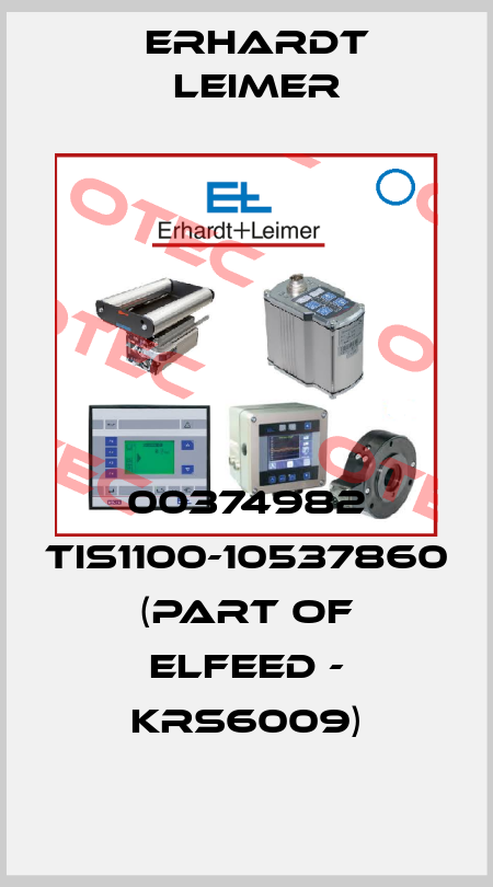 00374982 TIS1100-10537860 (part of ELFEED - KRS6009) Erhardt Leimer