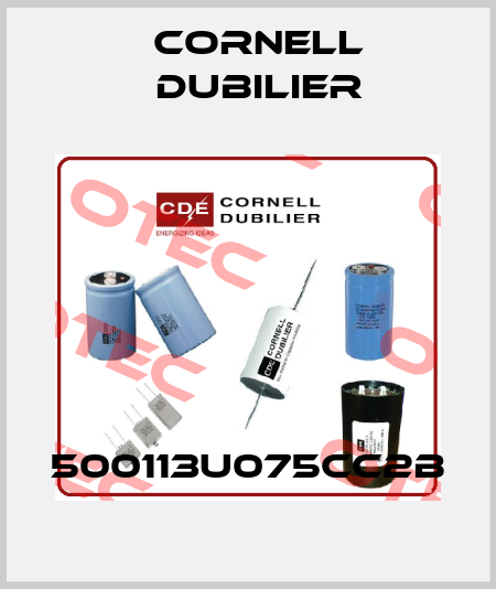 500113U075CC2B Cornell Dubilier