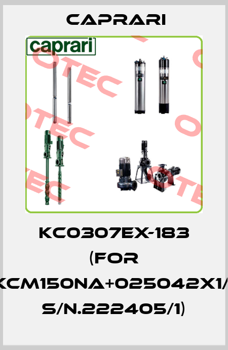 KC0307EX-183 (for KCM150NA+025042X1/1 s/n.222405/1) CAPRARI 