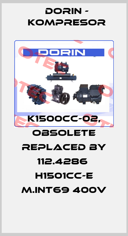 K1500CC-02, obsolete replaced by 112.4286  H1501CC-E m.INT69 400V Dorin - kompresor
