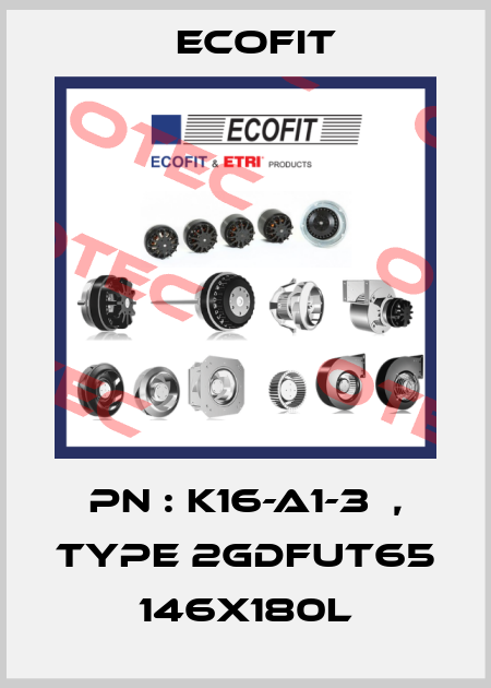 PN : K16-A1-3  , type 2GDFut65 146x180L Ecofit