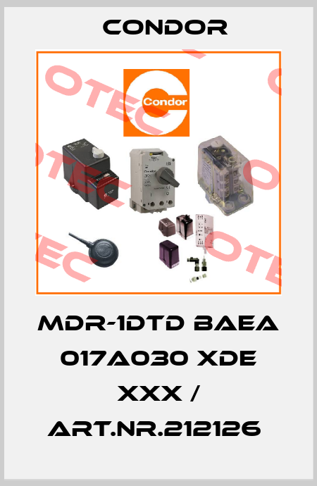MDR-1DTD BAEA 017A030 XDE XXX / Art.Nr.212126  Condor