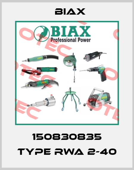 150830835 Type RWA 2-40 Biax