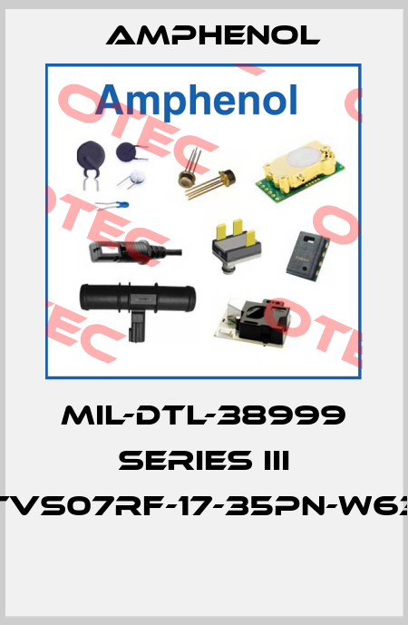 MIL-DTL-38999 SERIES III TVS07RF-17-35PN-W63  Amphenol