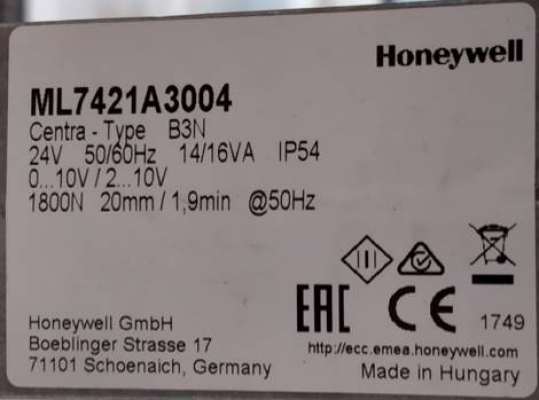 ML7421A3004 Honeywell