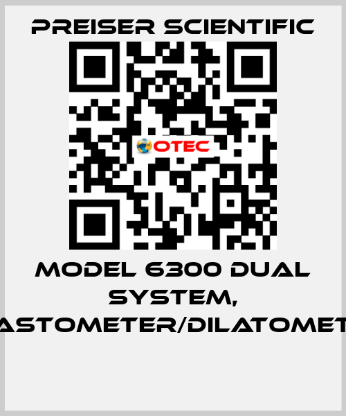 Model 6300 Dual System, Plastometer/Dilatometer  Preiser Scientific
