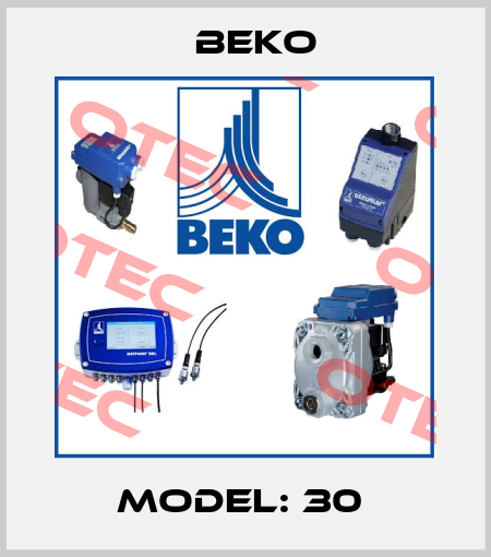 Model: 30  Beko