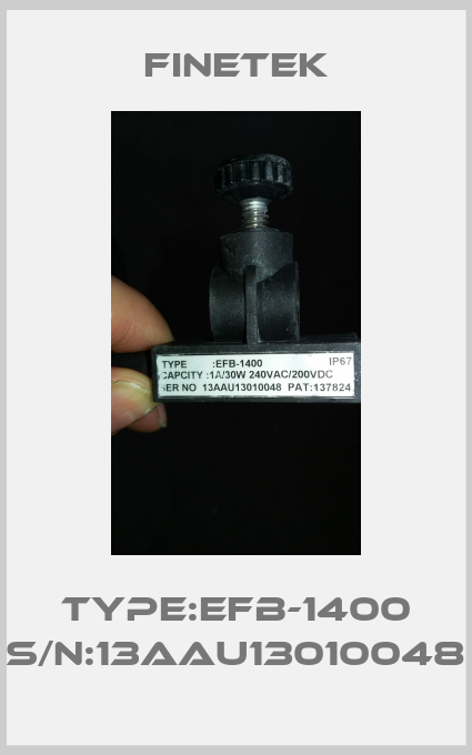 Type:EFB-1400 S/N:13AAU13010048-big