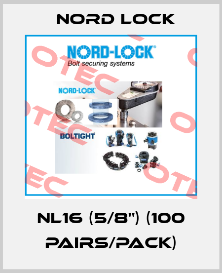 NL16 (5/8") (100 Pairs/pack) Nord Lock