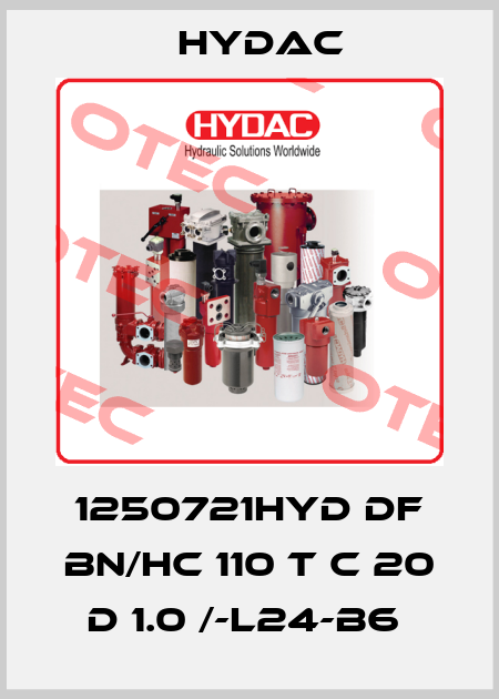 1250721HYD DF BN/HC 110 T C 20 D 1.0 /-L24-B6  Hydac