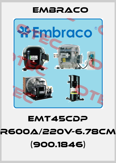 EMT45CDP R600a/220V-6.78cm (900.1846) Embraco