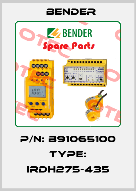 P/N: B91065100 Type: IRDH275-435 Bender