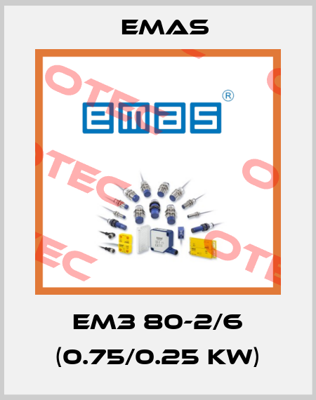 EM3 80-2/6 (0.75/0.25 kw) Emas