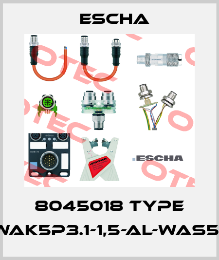 8045018 Type AL-WWAK5P3.1-1,5-AL-WAS5/S370 Escha