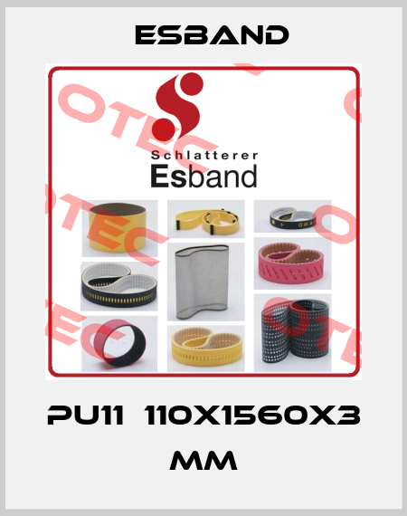 PU11  110x1560x3 mm Esband
