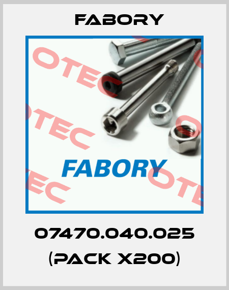07470.040.025 (pack x200) Fabory