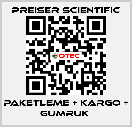 PAKETLEME + KARGO + GUMRUK  Preiser Scientific