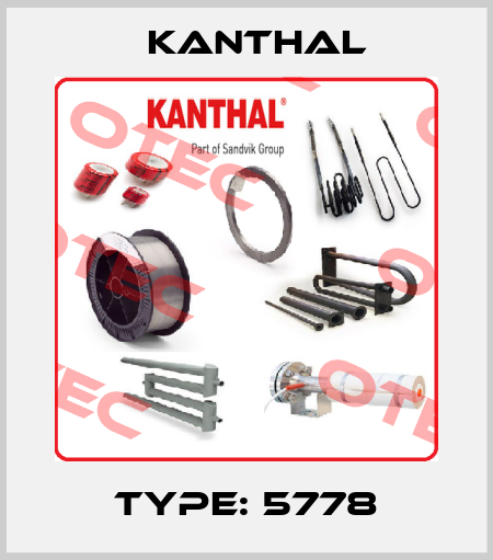 Type: 5778 Kanthal
