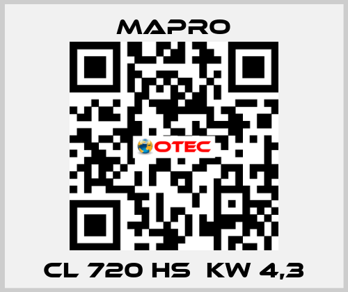 CL 720 HS  kW 4,3 Mapro