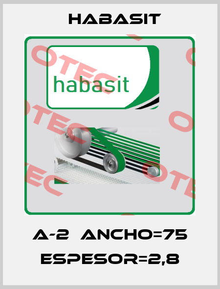 A-2  ANCHO=75 ESPESOR=2,8 Habasit