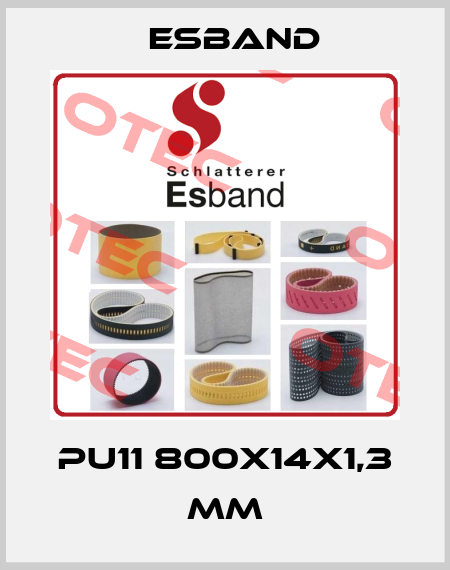 PU11 800x14x1,3 mm Esband
