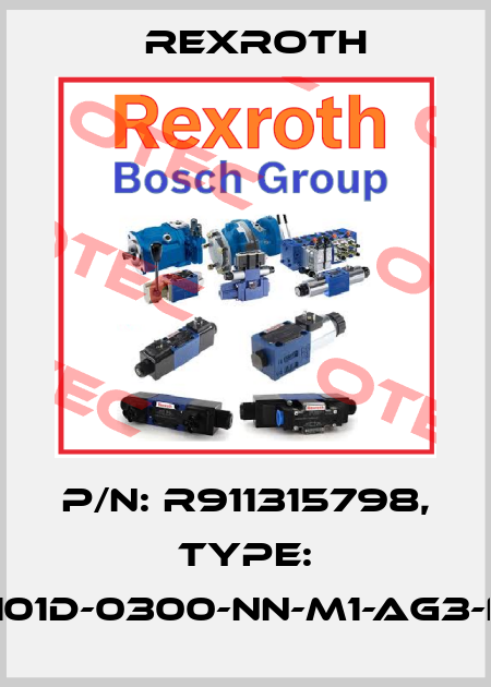 P/N: R911315798, Type: MSK101D-0300-NN-M1-AG3-NNNN Rexroth