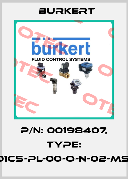 P/N: 00198407, Type: SY01CS-PL-00-O-N-02-MS-00 Burkert