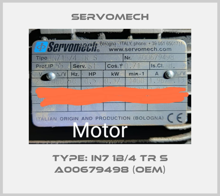 Type: IN7 1B/4 TR S A00679498 (OEM)-big