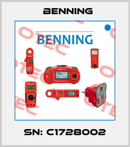 SN: C1728002 Benning
